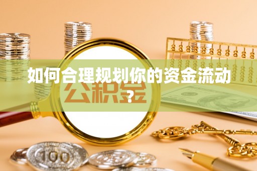 修文如何合理规划你的资金流动？