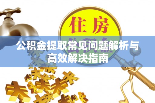 修文公积金提取常见问题解析与高效解决指南