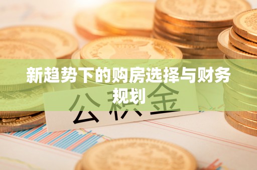 修文新趋势下的购房选择与财务规划