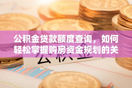 修文公积金贷款额度查询，如何轻松掌握购房资金规划的关键