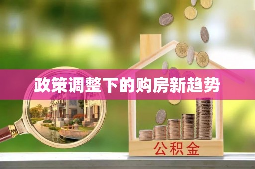 修文政策调整下的购房新趋势