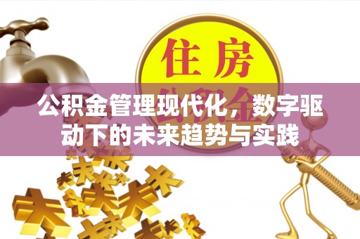 修文公积金管理现代化，数字驱动下的未来趋势与实践
