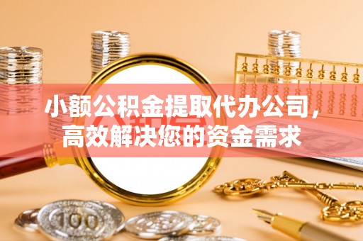 修文小额公积金提取代办公司，高效解决您的资金需求