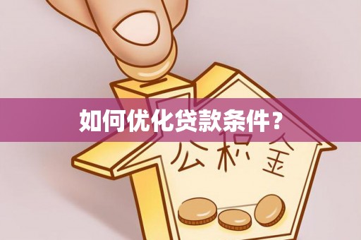 修文如何优化贷款条件？