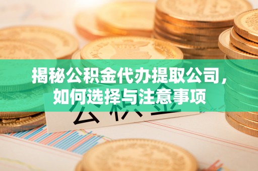 修文揭秘公积金代办提取公司，如何选择与注意事项
