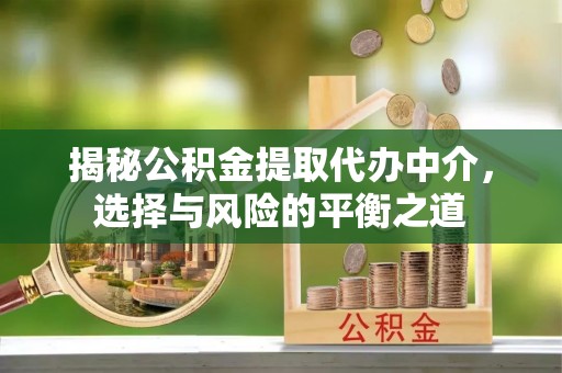 修文揭秘公积金提取代办中介，选择与风险的平衡之道