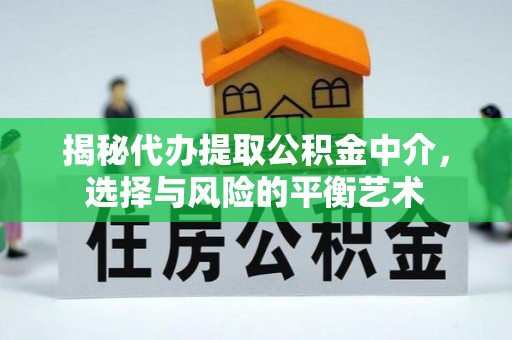 修文揭秘代办提取公积金中介，选择与风险的平衡艺术