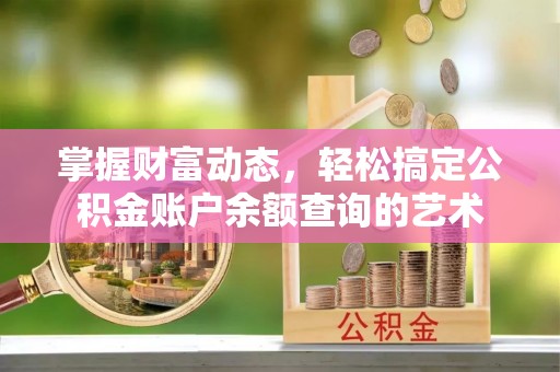 修文掌握财富动态，轻松搞定公积金账户余额查询的艺术