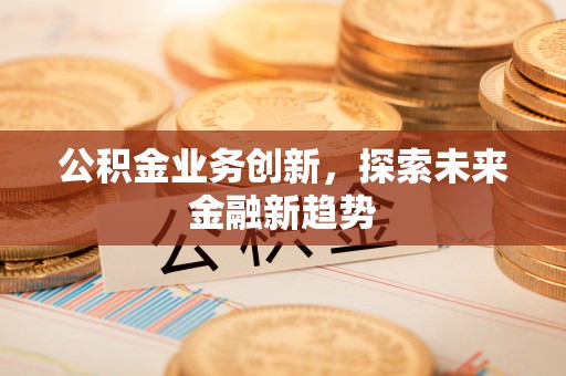 修文公积金业务创新，探索未来金融新趋势
