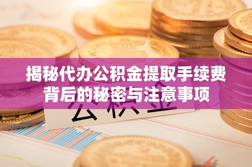 修文揭秘代办公积金提取手续费背后的秘密与注意事项