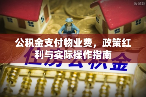 修文公积金支付物业费，政策红利与实际操作指南