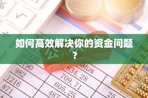修文如何高效解决你的资金问题？