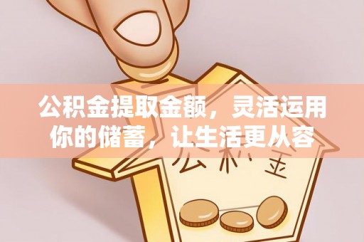 修文公积金提取金额，灵活运用你的储蓄，让生活更从容