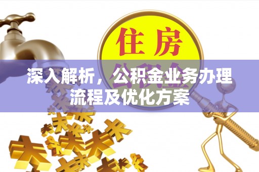 修文深入解析，公积金业务办理流程及优化方案